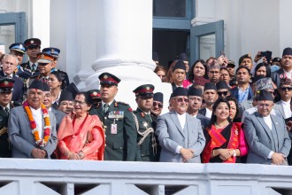 काठमाडौँ महानगरकी उपमेयर डंगोलको स्वागतमा राष्ट्रपतिदेखि प्रधानमन्त्रीसम्मले गरे इन्द्रजात्रा अवलोकन (फाेटाेफिचर)