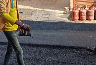 हल्दिबारी गाउँपालिकामा ३३ किलोमिटर सडक कालोपत्र