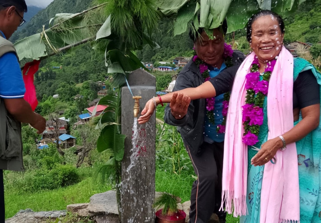 मालिका गाउँपालिकामा ‘एक घर एक धारा’