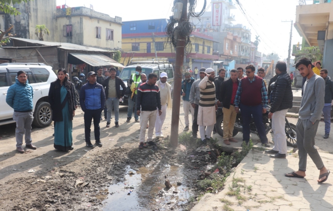 बहुवर्षीय परियोजनाको अनुगमनमा विराटनगर महानगरका जनप्रतिनिधि 