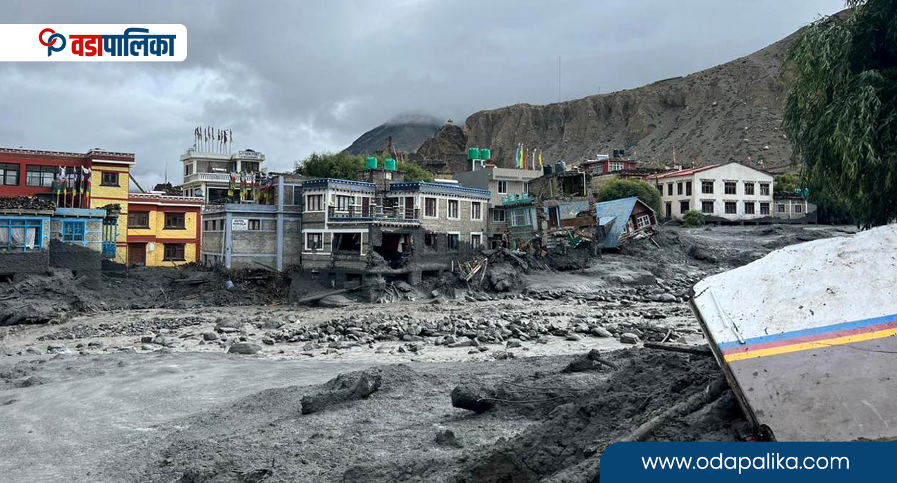 कागखोलामा बाढी आउँदा कागबेनीका ४० घरमा क्षति (फोटोसहित)