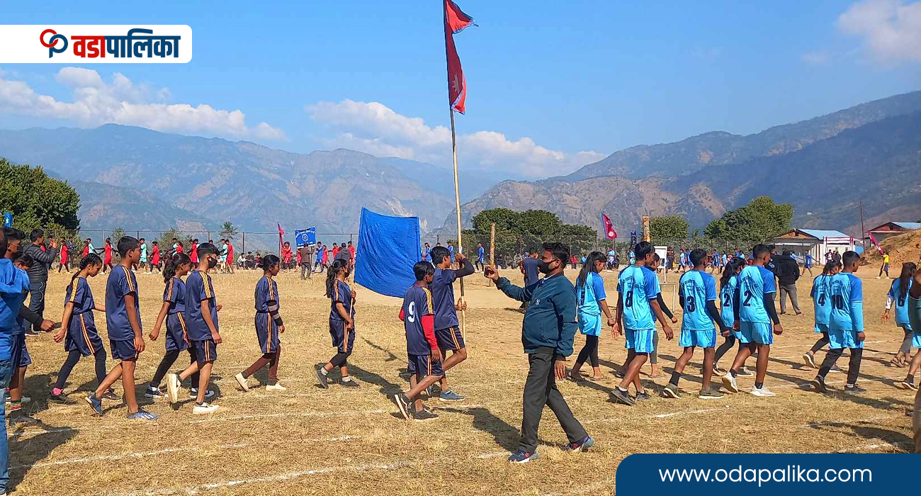 ओखलढुंगाको लिखु गाउँपालिकामा यसरी सुरु भयो राष्ट्रपति रनिङ शिल्ड प्रतियोगिता 